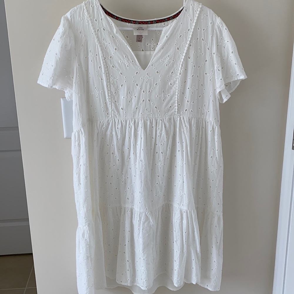 White Eyelet Dress